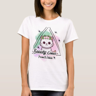 Die Schönheit innerhalb der Cat Graphic T-Shirt
