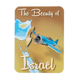 Die Schönheit Israels Vintage-Reiseposter Magnet