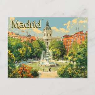 Die Schönheit Madrids erfassen Postkarte