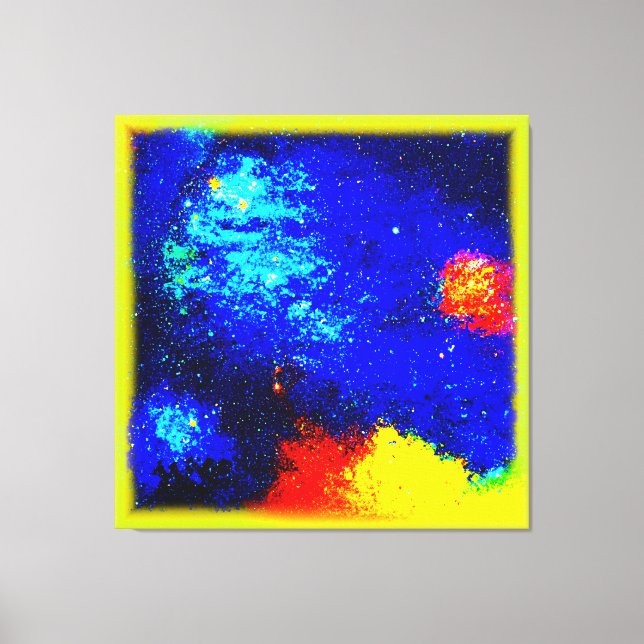 Die Schönheit Nebulas und Galaxien. Jetzt kaufen Leinwanddruck (Vorderseite)