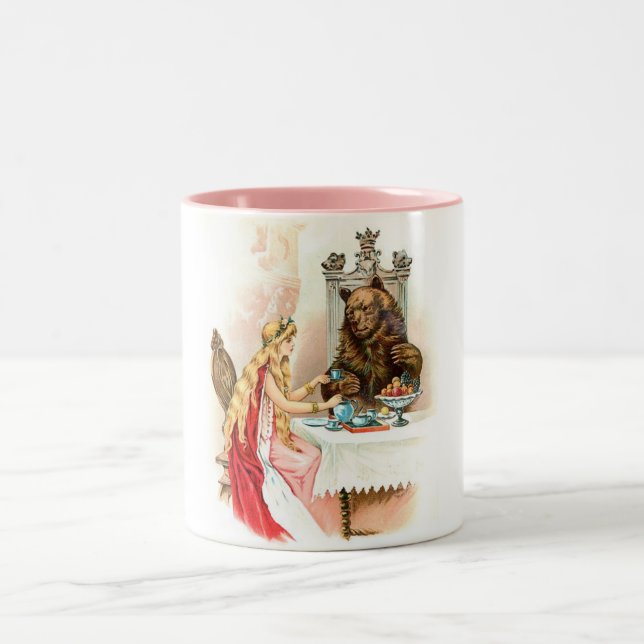 Die Schönheit und die Tasse des Brotes (Mittel)