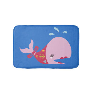 Die Schönheit unter den Pinkie Der Wal_adorable_bl Badematte