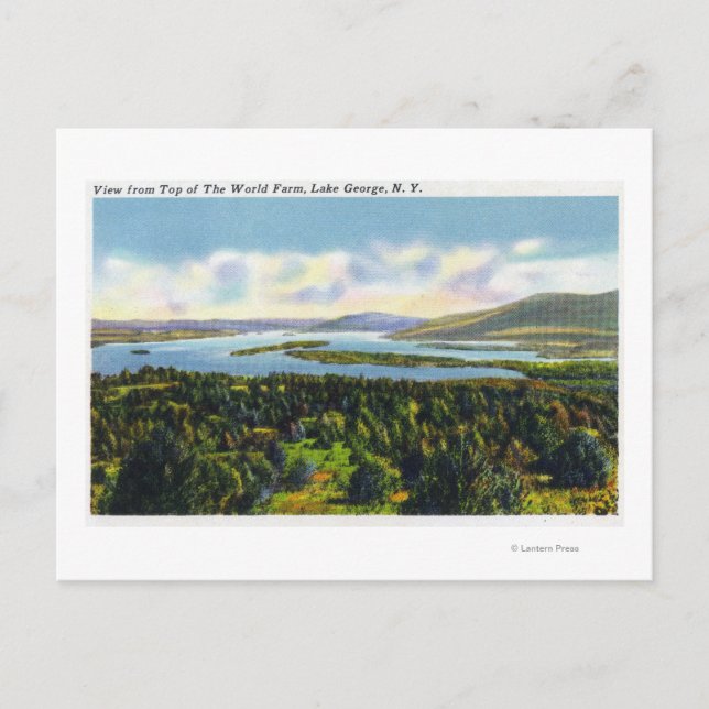 Die schönste Aussicht auf den Lago Maggiore Postkarte (Vorderseite)