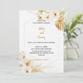 die schönste Goldhochzeit Einladung