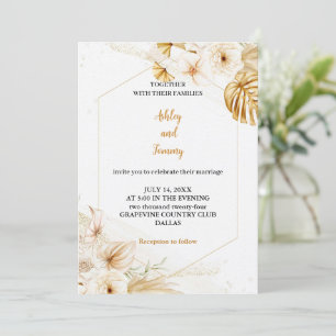 die schönste Goldhochzeit Einladung
