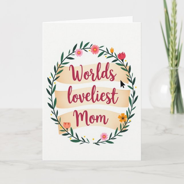 Die schönste Mutter der Welt Karte (Vorderseite)