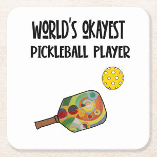 Die schönste Pickleball-Sportart der Welt Rechteckiger Pappuntersetzer