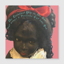 Die schönste Wertvolle Melanin-Girl-Magnetkarte