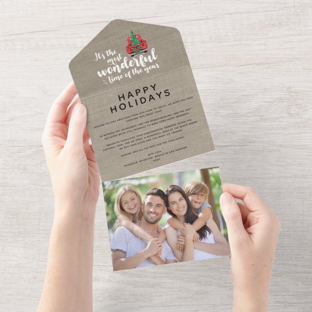 Die schönste Zeit des Fotos All In One Einladung (Abreißen)