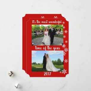 Die schönste Zeit des Jahres Foto Urlaub Feiertagskarte