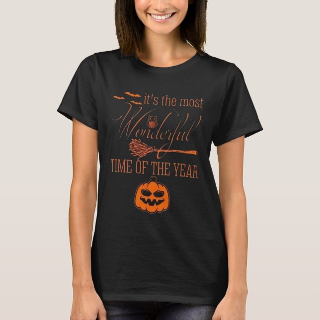 Die schönste Zeit des Jahres Halloween Funny T-Shirt (Vorderseite)