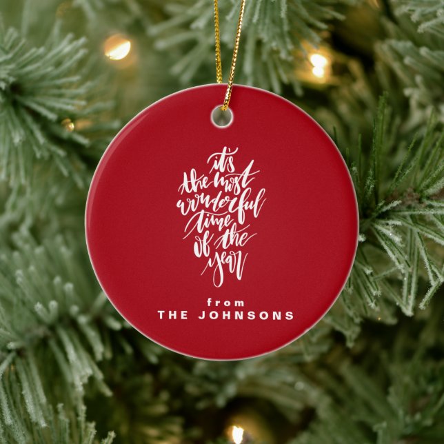 die schönste Zeit des Jahres... Keramik Ornament (Baum)