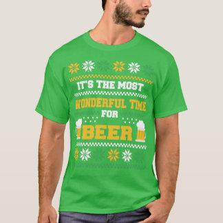 Die schönste Zeit für Bier Ugly Christma T-Shirt