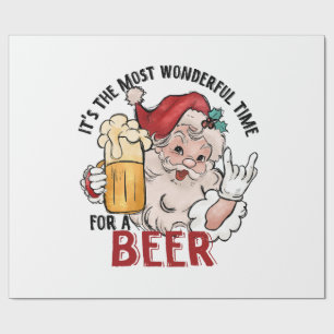 Die schönste Zeit für ein Bier Geschenkpapier