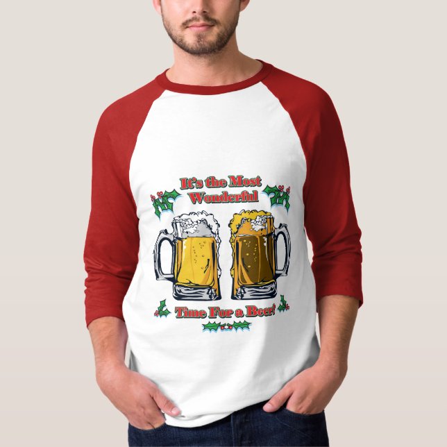 Die schönste Zeit für ein Bier T-Shirt (Vorderseite)