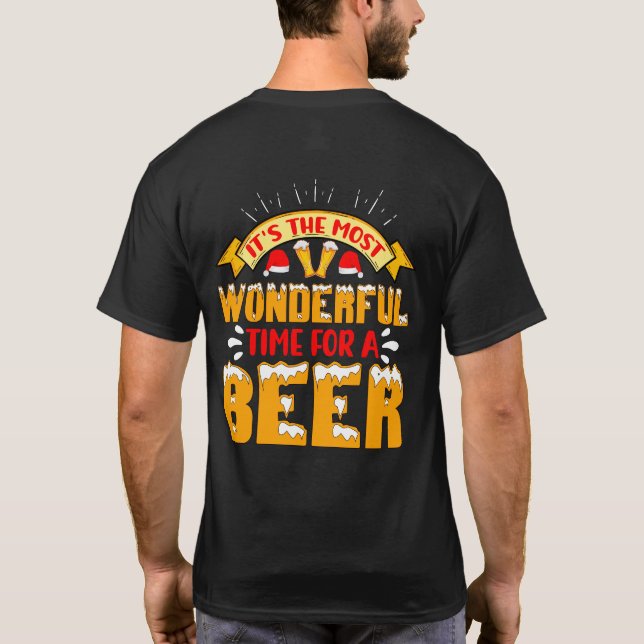 Die schönste Zeit für ein Bier T-Shirt (Rückseite)