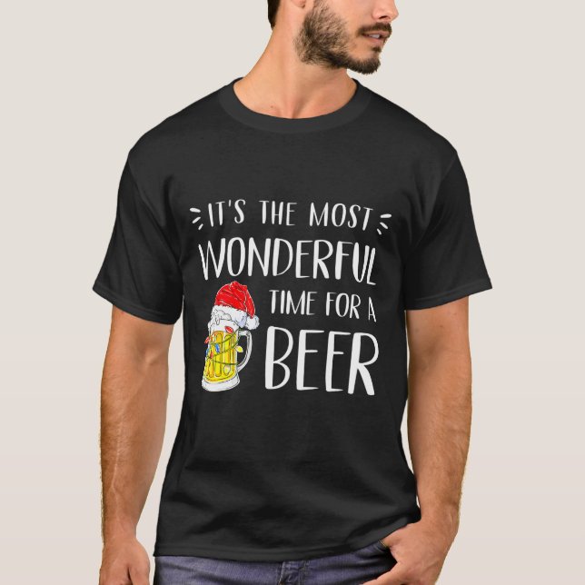 Die schönste Zeit für ein Bier T-Shirt (Vorderseite)