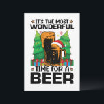 Die schönste Zeit für einen Bierurlaub Einladung<br><div class="desc">witzig, xmas, ferien, santa, winter, fröhliche Weihnachten, schnee, film, albday, Spaß</div>