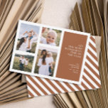 Die schönste Zeit Weihnachten Multi-Foto Ankündigung<br><div class="desc">Moderne,  grafische Minimal Weihnachten Multi-Foto-Urlaubskarte. Grafisches modernes 4-Foto-Design mit der schönsten Jahreszeit</div>