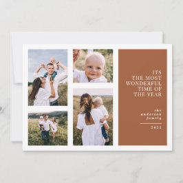 Die schönste Zeit Weihnachten Multi-Foto Ankündigung