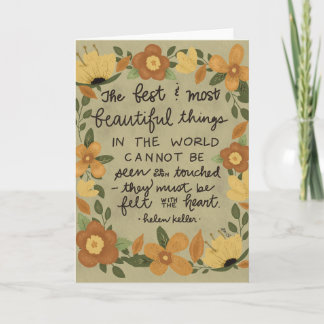 Die schönsten Dinge, Helen Keller Karte