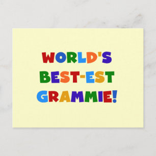 Die schönsten Grammie-Geschenke der Welt in hellen Postkarte