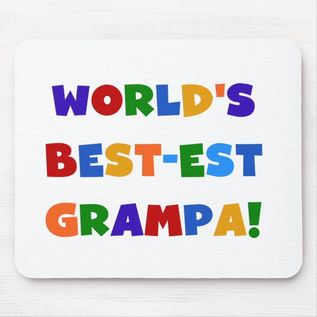 Die schönsten Grampa-Geschenke der Welt in hellen  Mousepad (Vorne)