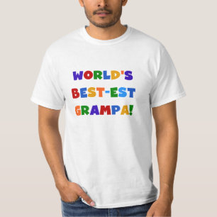 Die schönsten Grampa-Geschenke der Welt in hellen T-Shirt