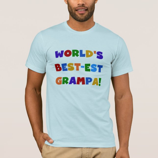 Die schönsten Grampa-Geschenke der Welt in hellen  T-Shirt (Vorderseite)
