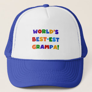 Die schönsten Grampa-Geschenke der Welt in hellen Truckerkappe
