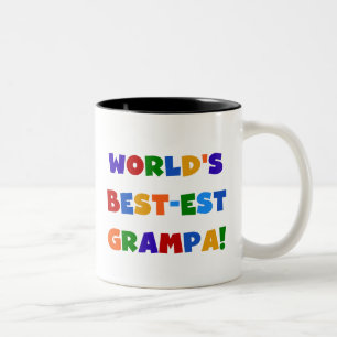 Die schönsten Grampa-Geschenke der Welt in hellen  Zweifarbige Tasse