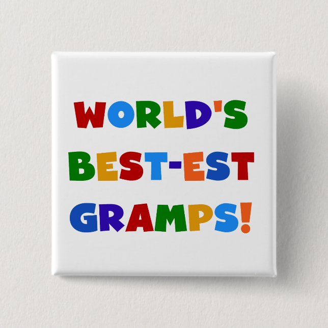 Die schönsten Gramps der Welt in hellen Farben Button (Vorderseite)