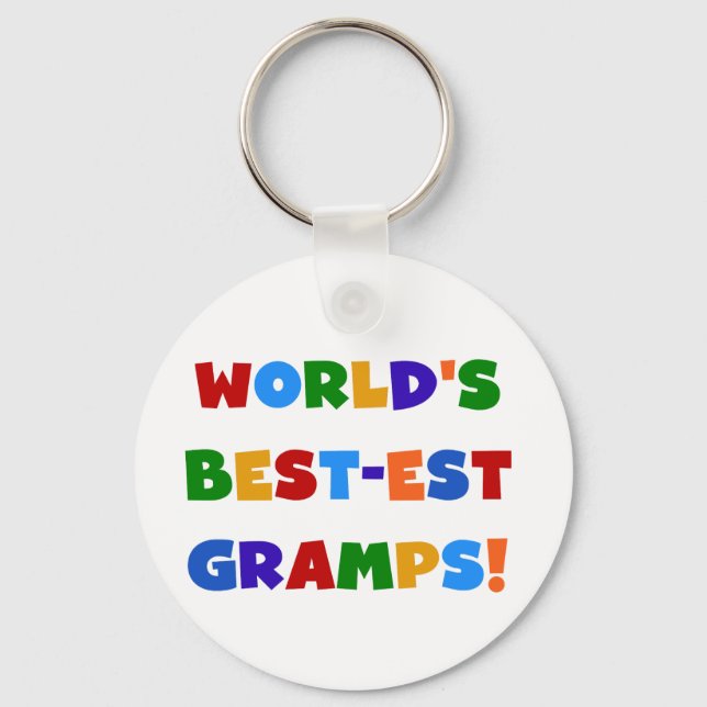 Die schönsten Gramps der Welt in hellen Farben Schlüsselanhänger (Vorderseite)