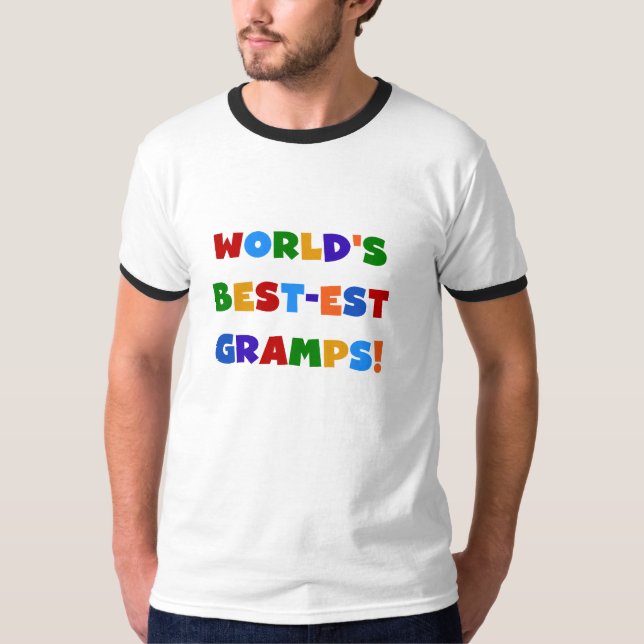 Die schönsten Gramps der Welt in hellen Farben T-Shirt (Vorderseite)