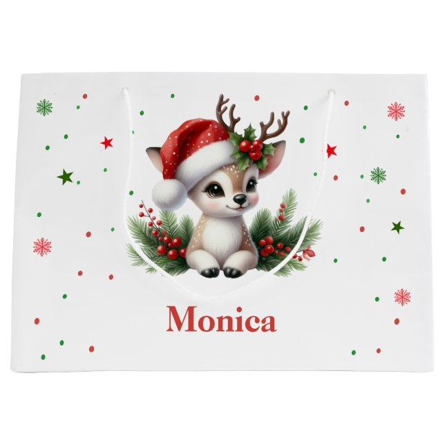 Die schönsten Weihnachtsfeiertage Große Geschenktüte (Vorderseite)