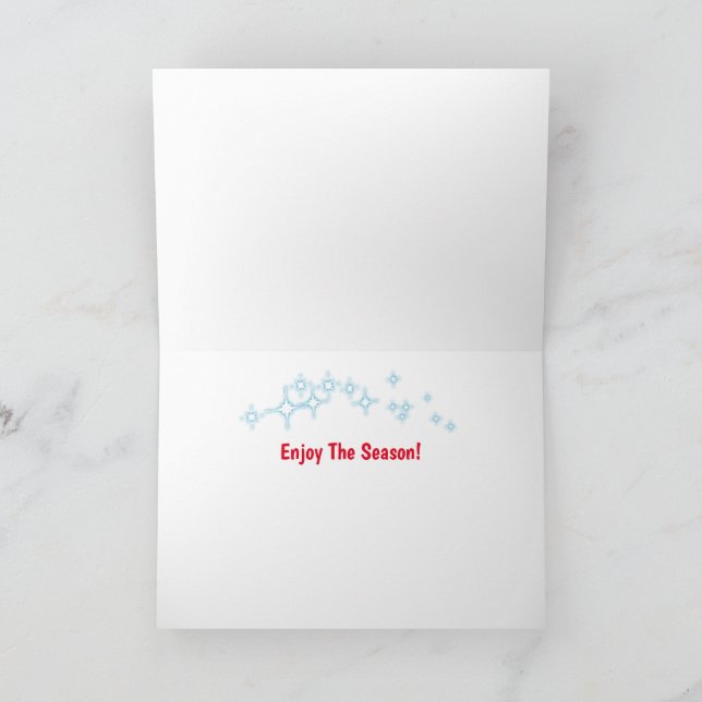 Die schönsten Weihnachtskarten der Zeit Feiertagskarte (Innenseite)