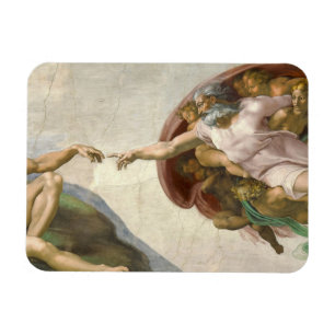 Die Schöpfung Adams durch Michelangelo Magnet