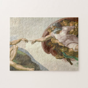 Die Schöpfung Adams durch Michelangelo Puzzle