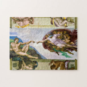 Die Schöpfung Adams durch Michelangelo Puzzle