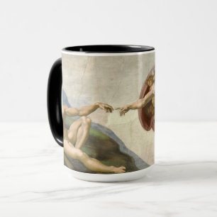 Die Schöpfung Adams durch Michelangelo Tasse
