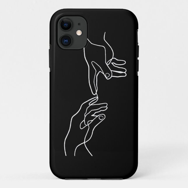 Die Schöpfung der Hände Adams, Michelangelo Case-Mate iPhone Hülle (Rückseite)