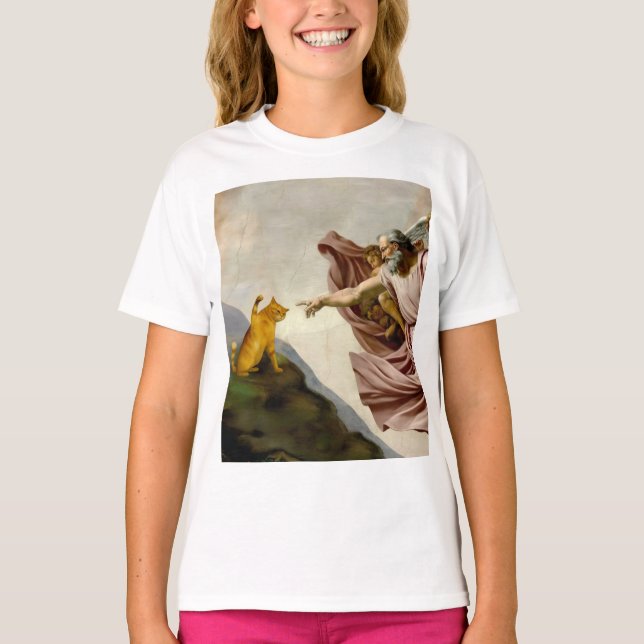 Die Schöpfung der Purrfektion T-Shirt (Vorderseite)