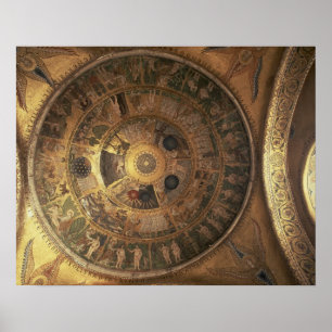 Die Schöpfung der Welt aus der Genesis Cupola Poster