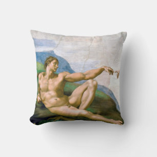 Die Schöpfung von Adam, Michelangelo, 1508-1512 Kissen