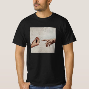 Die Schöpfung von Adam - Michelangelo - Italienis T-Shirt