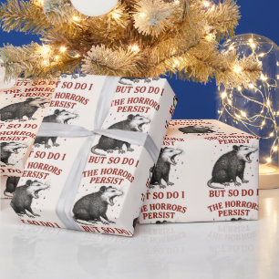 Die Schrecken bleiben, aber ich auch Geschenkpapier
