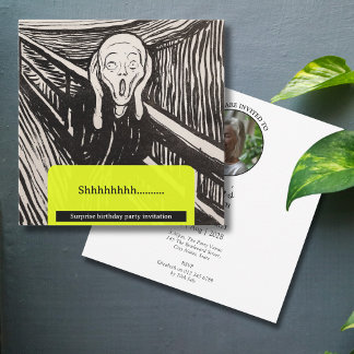 Die Schrei-Munch-Geburtstagsparty Einladung
