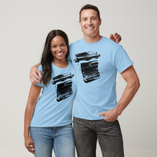 Die Schreibmaschinen-Vintages Art-T-Shirt der T-Shirt