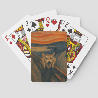 Die schreiende Katze Parodie Klassische Kunst Lust Spielkarten