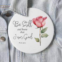 Die Schrift sei still und weiß, dass ich die Blume Button